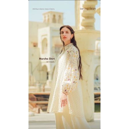 BOOKED Benang Jarum Marsha Shirt Cream XL