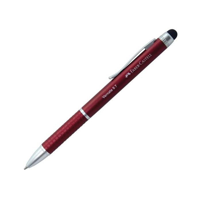 

Faber-Castell Stylus Pen Vernate 0.7 Red Barrel Black - Blue Ink MURAH