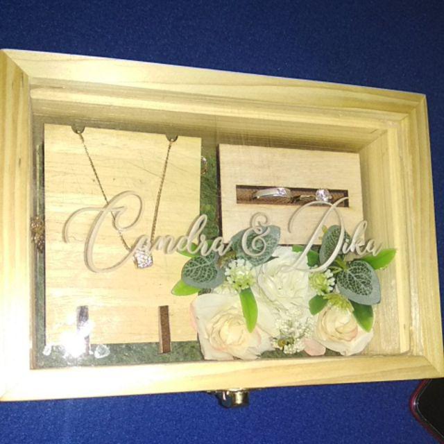 Wooden Ring Box / Kotak Cincin Kayu - Perhiasan