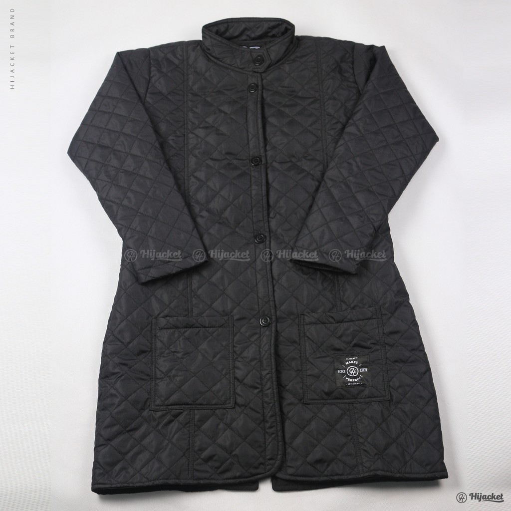 Hijacket® Belva | Original | Jaket Parasut Wanita Quilted Style-BLACK EBONY