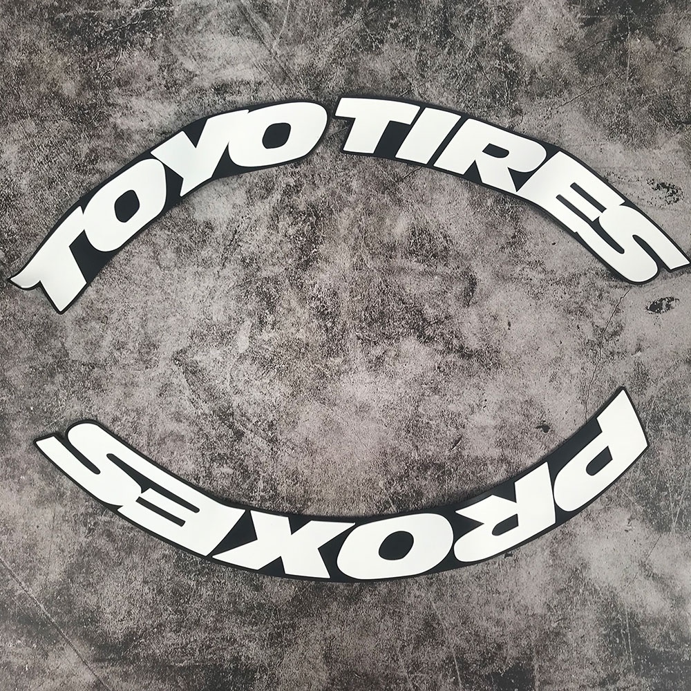 (1 Toyo Tires Proxes) Sticker Dekorasi Velg Mobil Motif Tulisan 3d Ukuran 2.7cm Can Decorate 1 Wheel