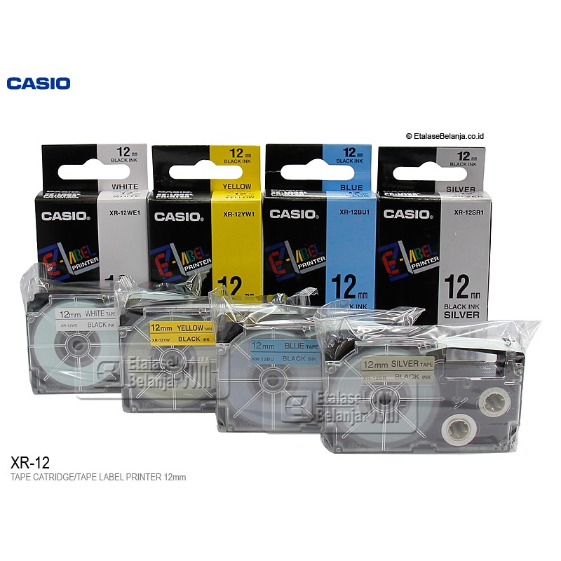 Casio EZ Label Printer Tape Cartridge 12mm