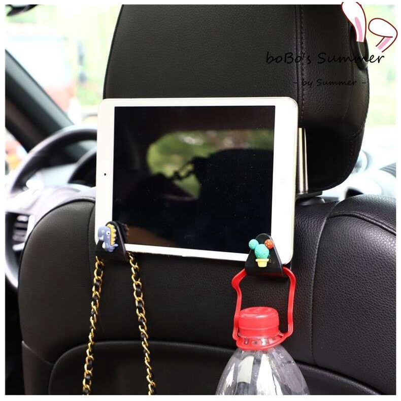 1 pcs - Gantungan Kait Kursi Mobil Hanger Headrest Aneka Karakter Lucu