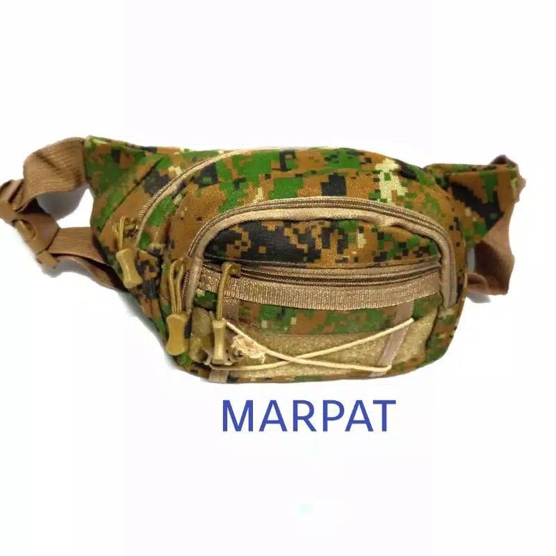 tas waist bag - waistbag pinggang crossbody tactical Army impor