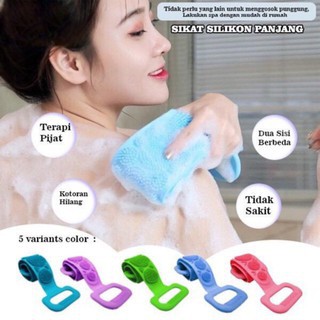 Sikat Punggung Silikon Back Scrubber Alat Mandi Gosok Badan Punggung