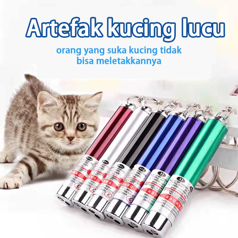 Pet Toy Mainan Kucing Laser Mainan Kucing Lampu Laser Pointer Interaktif Cat Toy