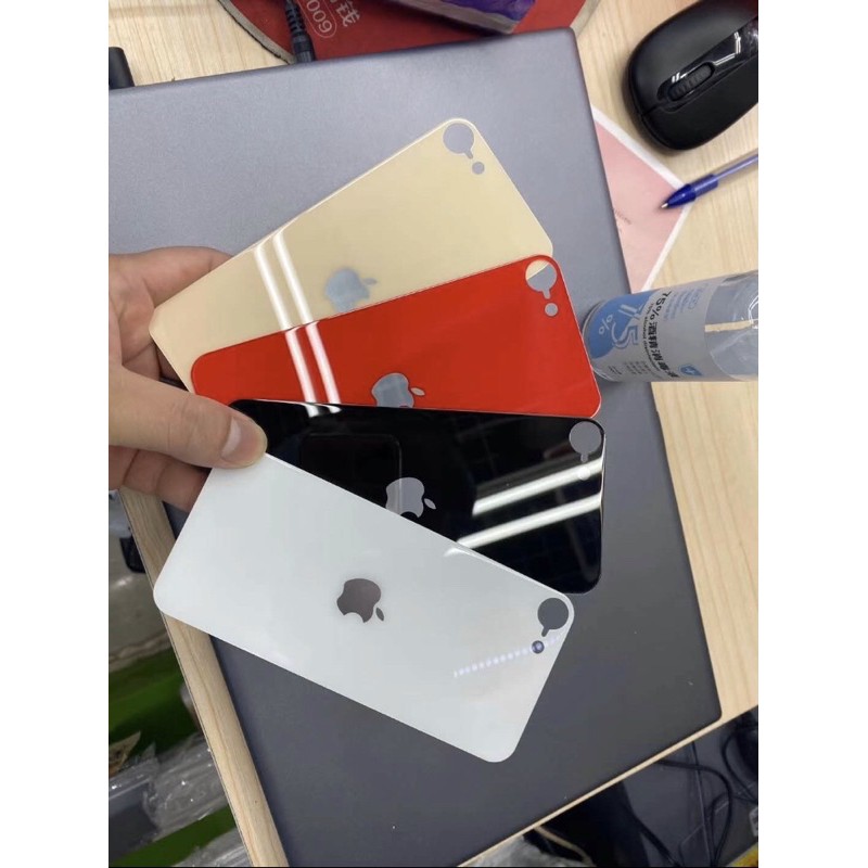 Antigores belakang/Tempered Glass Back/Softcase/Hardcase Iphone 6/7/8/SE 2020 logo Apple di tengah