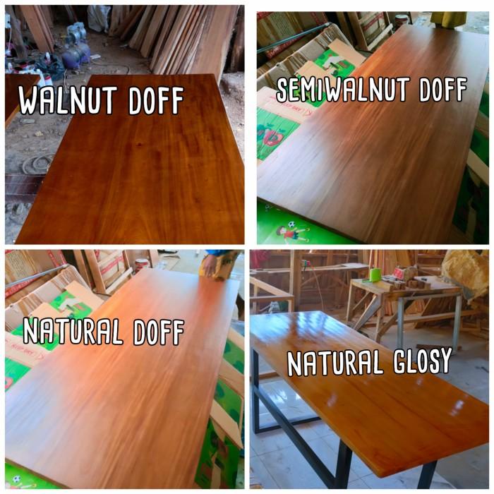 Nay Bar | Top Table Kayu Mahoni Top 120X60X3 Daun Meja Kayu Mahoni Asli Finishi