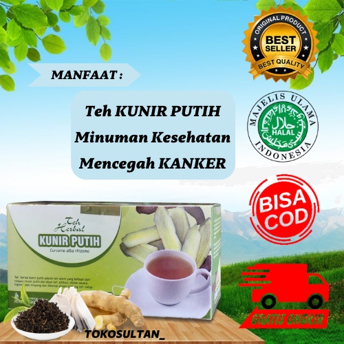 

Teh Celup Obat Kanker Herbal Teh Kunir Putih Tazakka 20 Kantung Teh Celup Halal dan Sudah BPOM Original Asli