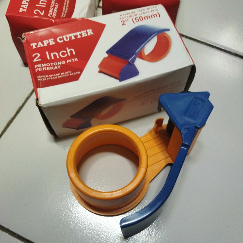 Tape dispenser lakban / cutter pemotong lakban