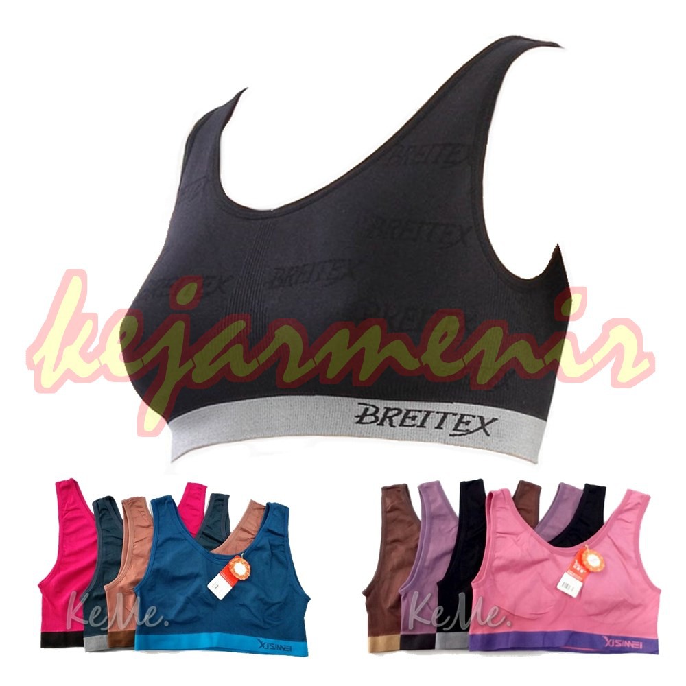 Miniset Sport Bra Breitex / Xisimei | BH Rajut Dewasa / Remaja | Free All Size