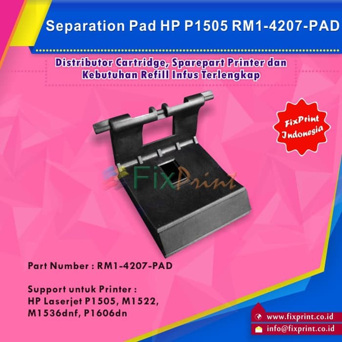 Separation Pad Printer Laserjet HP P1505 HP M1522 M1536dnf P1606dn