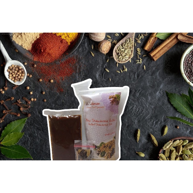 

PROMO!!! Nasi shawarma instan paket lengkap solusi bumbu rempah