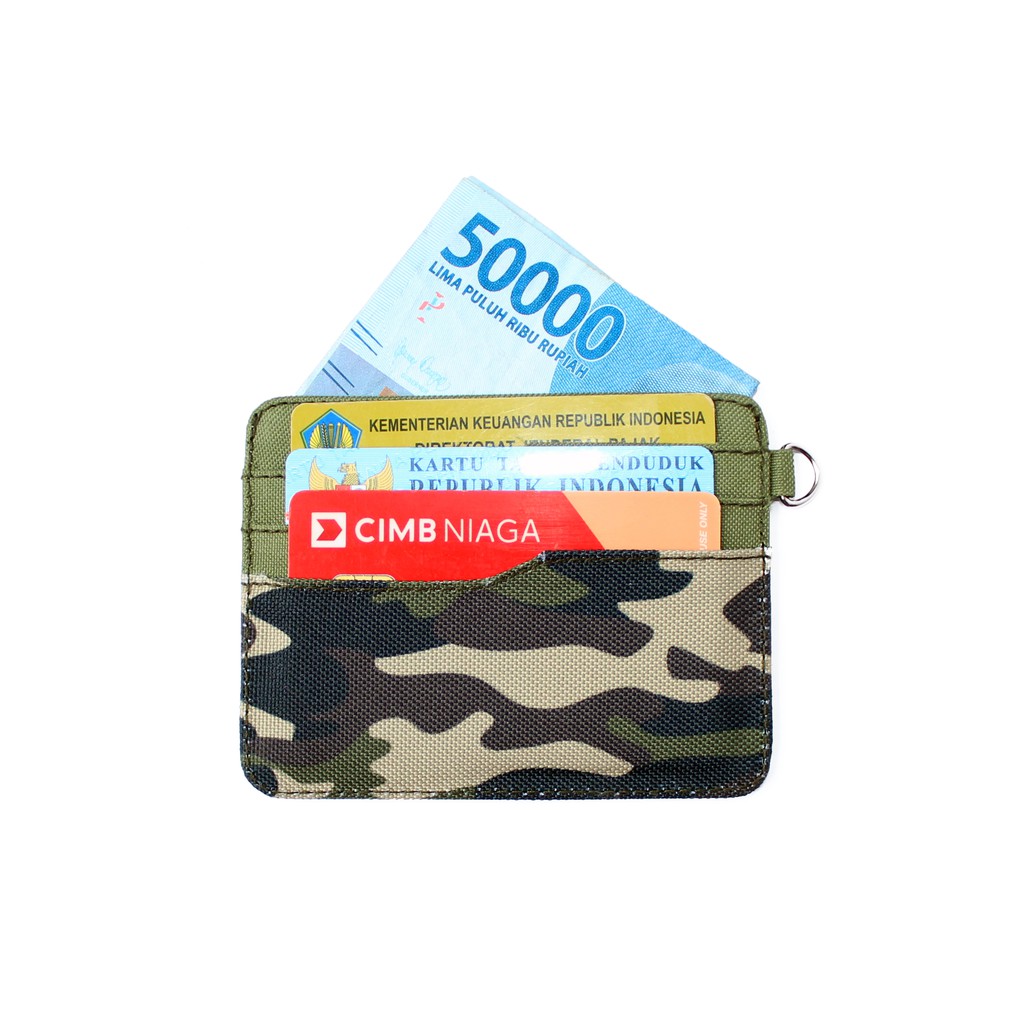 EMDK14 Dompet Kartu slim Card Wallet holder SIM Etoll - Motif army