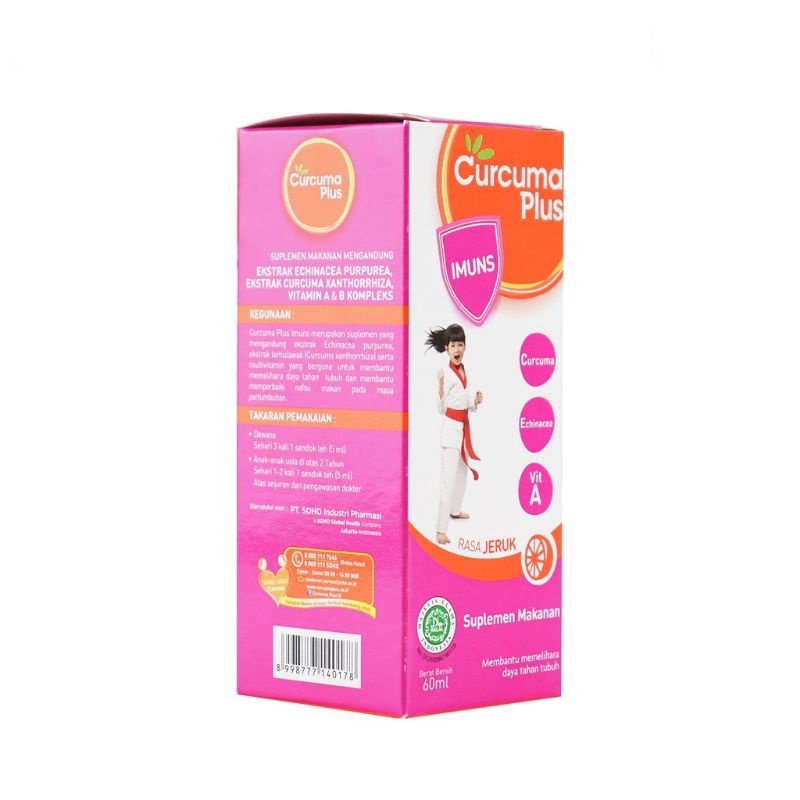 CURCUMA PLUS IMUNS - VITAMIN ANAK RASA JERUK 60 ML