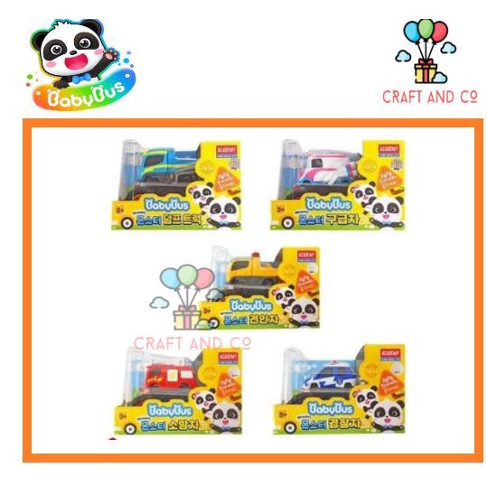 Mainan mobil Monster Truck Babybus Police Car Truck Fire truck Tow Terbaru