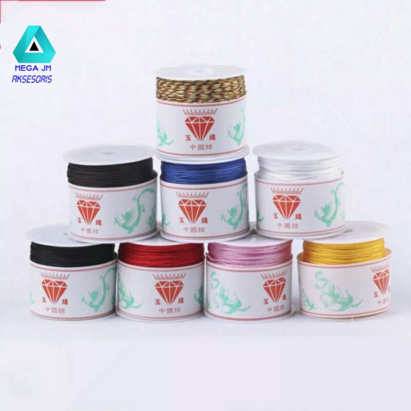 40Meter Tali Giok 0,8mm Super Kuat Tali China Nylon Tali Kur Shambala