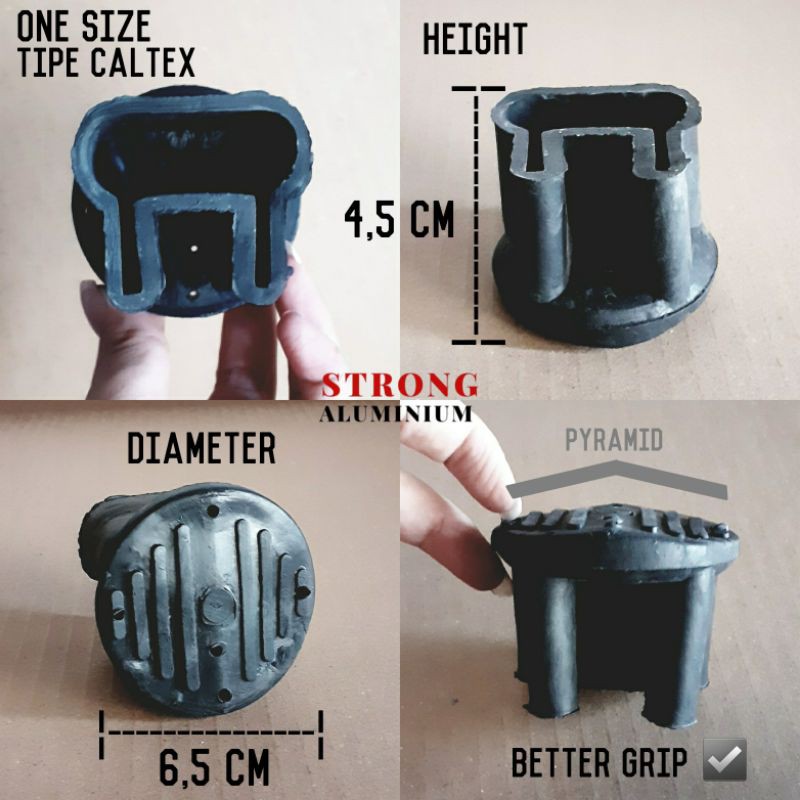 Karet Kaki Tangga Lipat Aluminium / Sepatu Caltex One Size