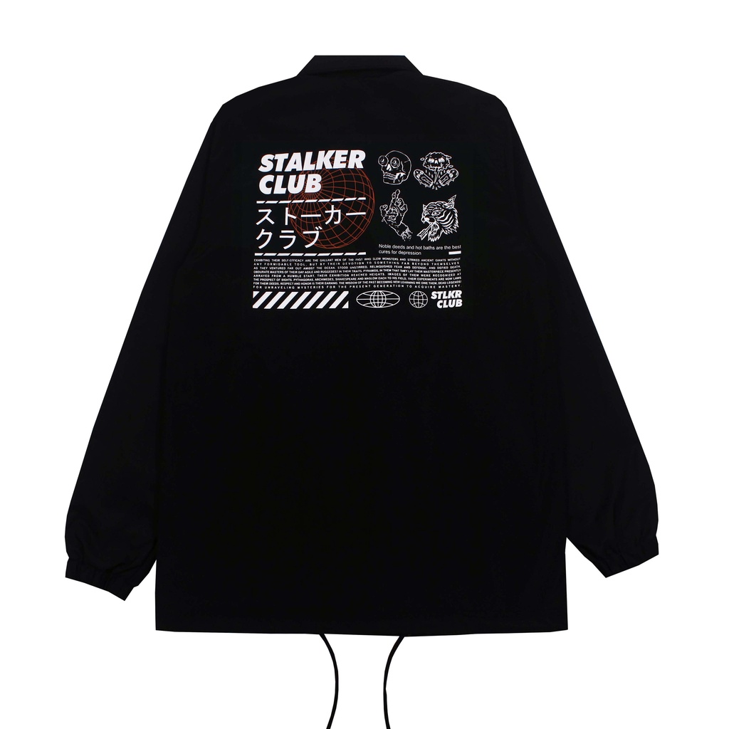 Stalker Jacket Coach - Nobble Deeds Hitam-2