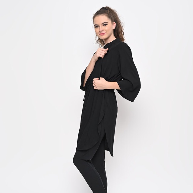 

MONOMOM Millie Tunic Black - Baju Menyusui Nursing Wear Stylish Premium