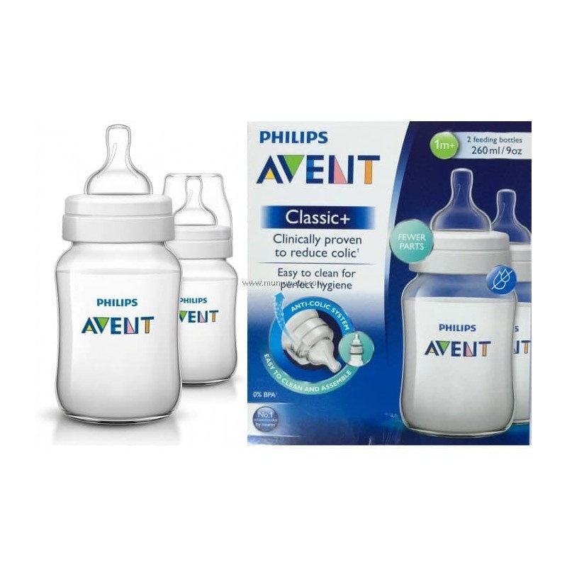 ♥BabyYank♥ Philips Avent Bottle Classic+ PP 260ml / 9oz - SCF563/27 (x2) - Botol Susu Avent Classic