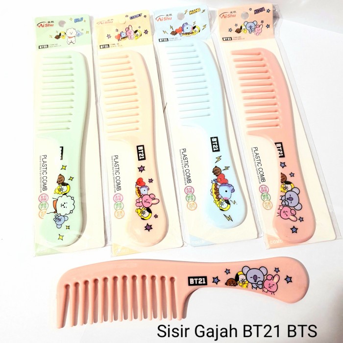 Sisir Rambut Gagang Gajah BT21 BTS Korea Grosir Termurah