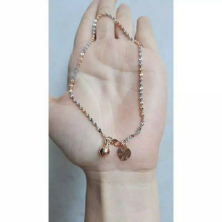  Gelang  Kaki Rantai Itali Kaca  Borsalino Titanium Shopee 