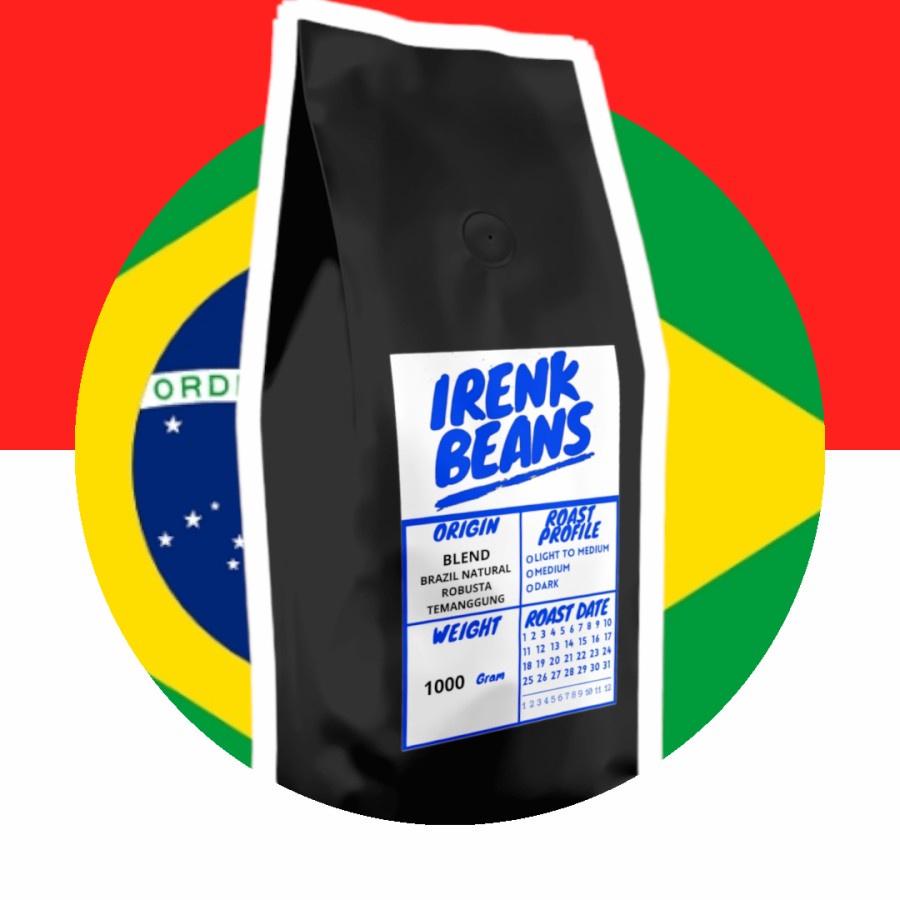 

Blend Arabika Brazil Natural Robusta Temanggung 1000g Biji Bubuk