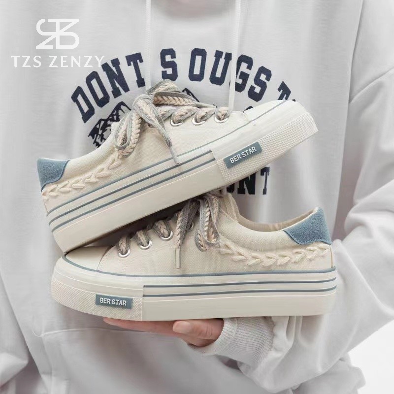 TZS Zenzy Widdy Canvas Korea Designed - Sepatu Canvas Comfy Wanita-7