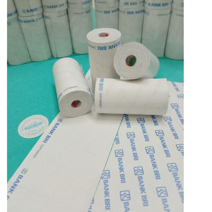 

b8 866 kertas struk thermal 57x30 logo bank bri untuk EDC brilink dan printer mini bluetooth H9 WTG