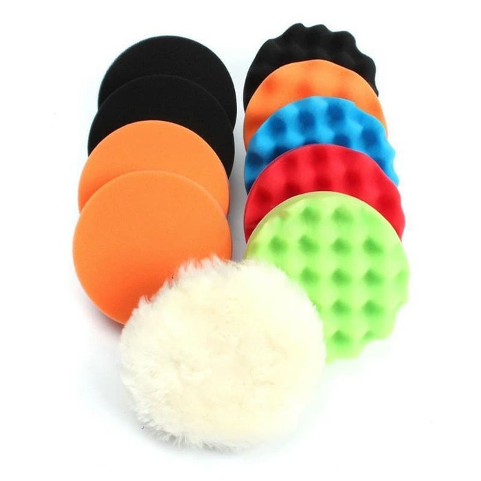 Spons Poles Sponge Polishing Pad Car Detailing 6 inch set 11pcs *OT04