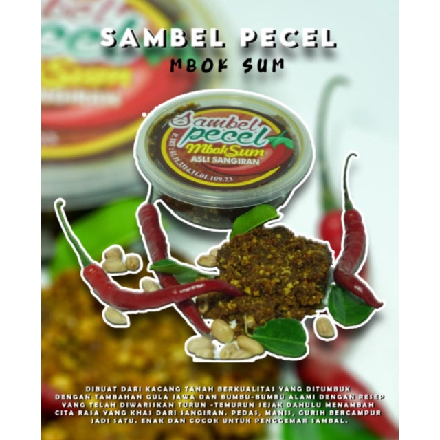 

Sambel Pecel Mbok Sum Kemasan 250 Gram