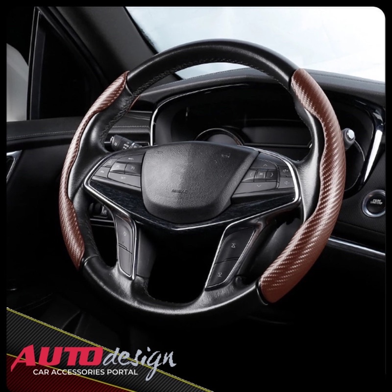 Cover Stir Mobil Sarung Setir Mobil Motif Carbon Universal Kualitas Terbaik