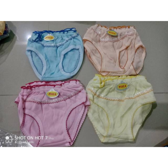 CELANA DALAM ANAK CEWEK PEREMPUAN CD ANAK POLOS FIALA