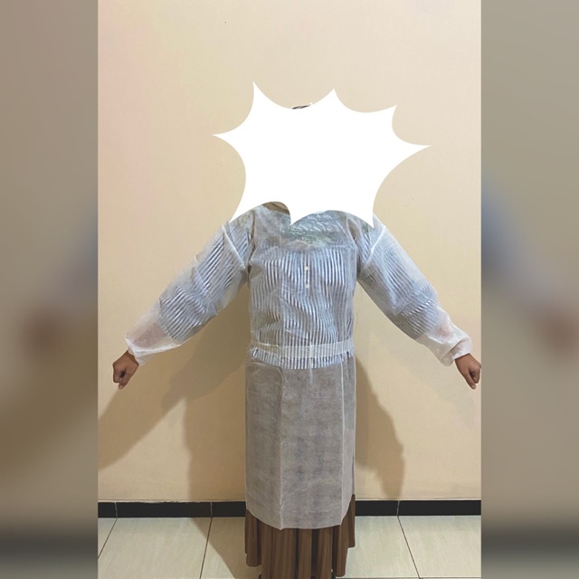 Disposable isolation gown 35gsm / gown medis / apd 35 gsm