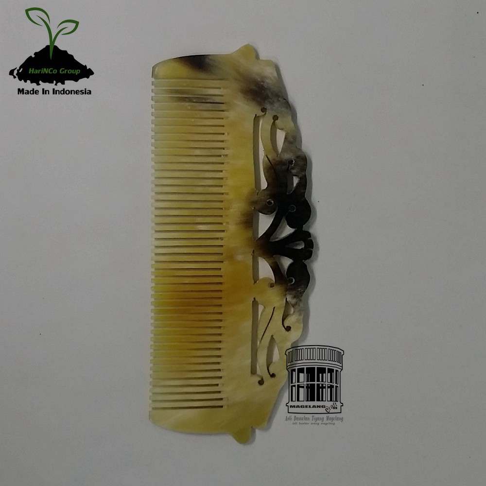 Sisir Motif Kotak Tanduk Asli
