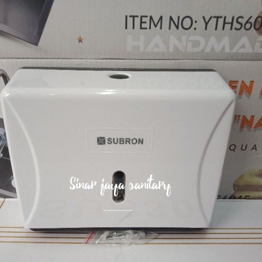 Tempat tissue kotak subron putih / tempat tissu kotak