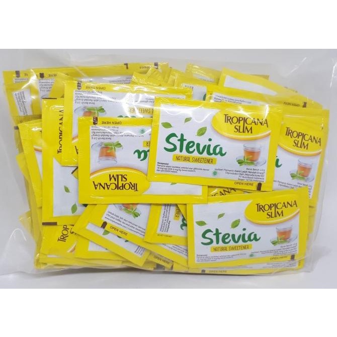 

Tropicana Slim Stevia Sweetener 100 Sachet 2.6 Gram