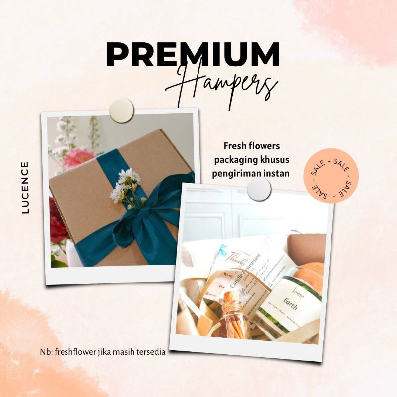 Lucence - Hampers Tahun Baru Lilin Aromaterapi - Hadiah Hampers scented candle hari raya - Hampers l