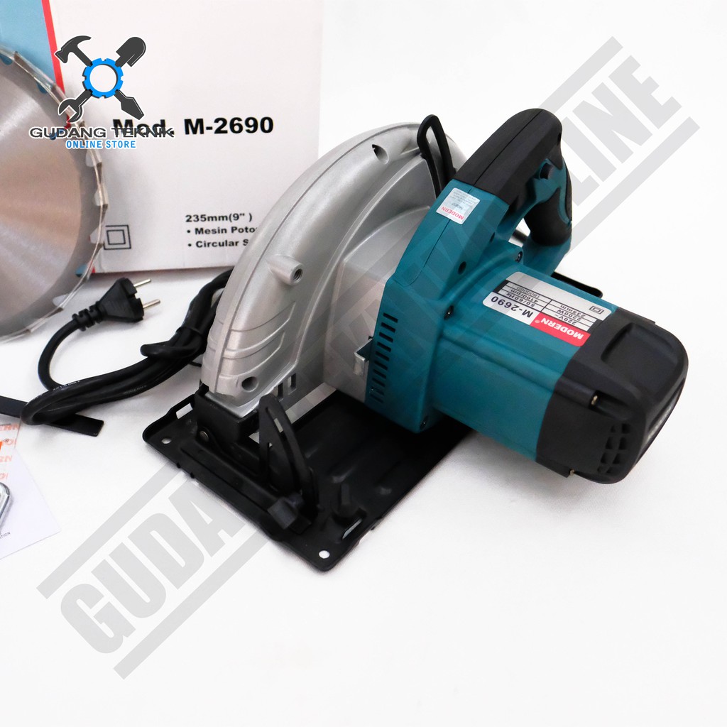 Circular Saw 9inch Modern M-2690 - Mesin Gergaji Listrik Circle Potong Kayu Modern M2690 9 inch 9&quot;