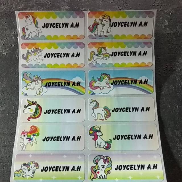 

Stiker waterproof Unicorn