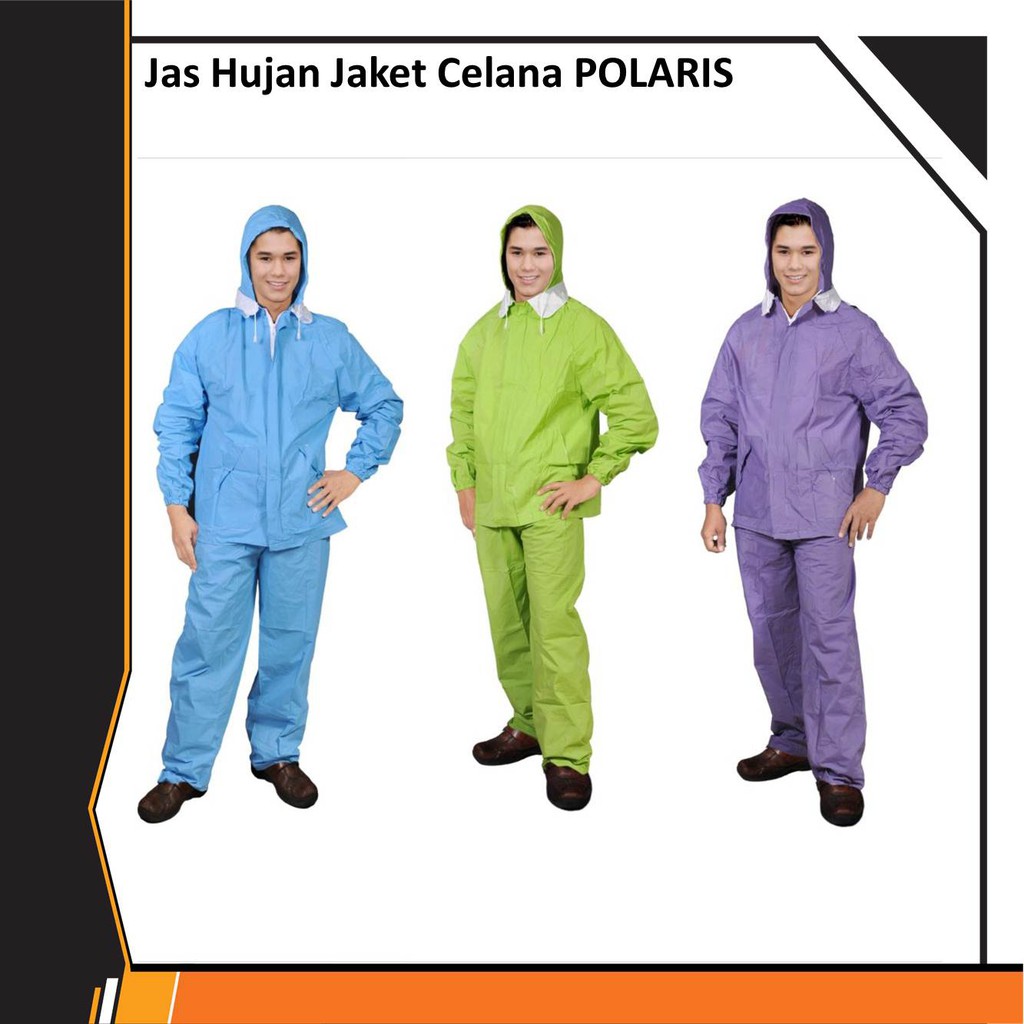 Jas Hujan Jaket Celana Dewasa Polaris