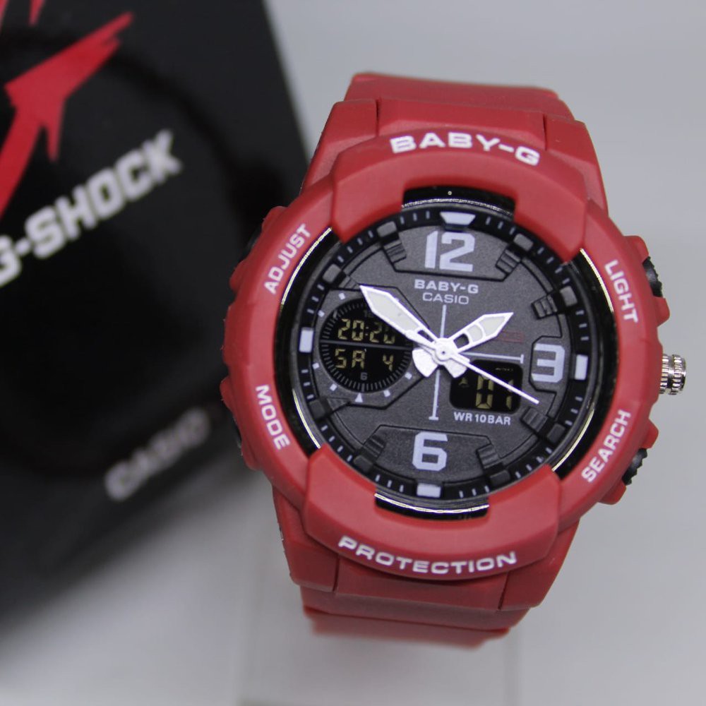 JAM TANGAN LADIES BABY G BGA 230 RED
