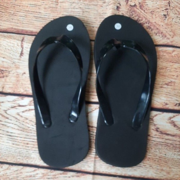 SANDAL JEPIT POLOS PRIA HITAM / SANDAL JEPIT MURAH