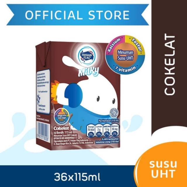 

Frisian Flag UHT Milky 115ml × 36 pcs