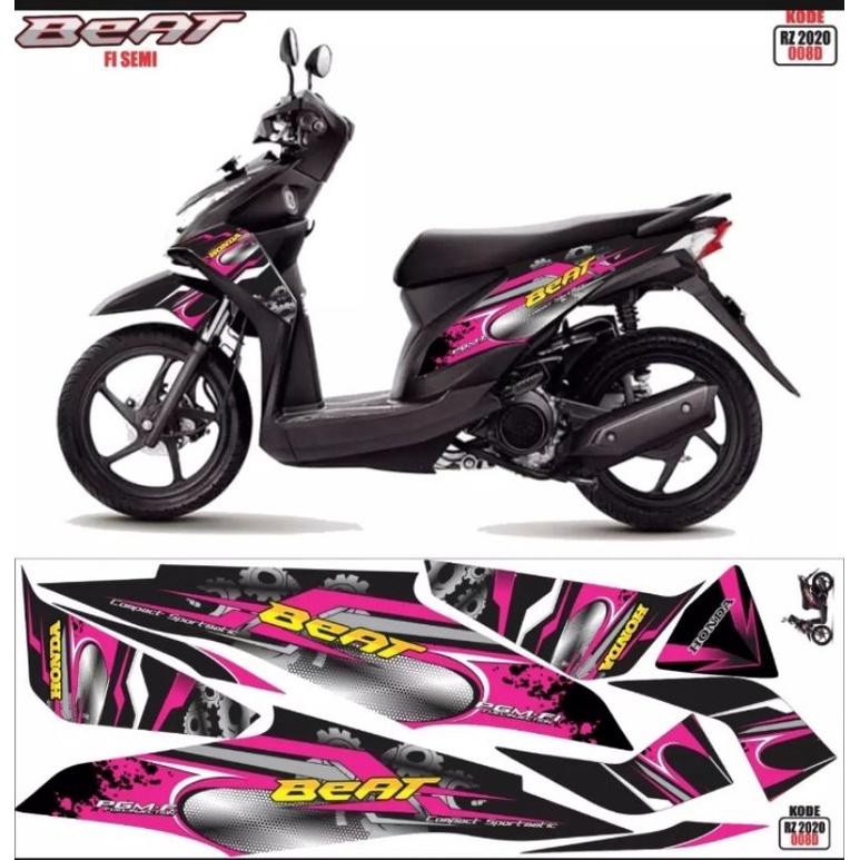 Striping motor honda beat fi 2012 2013 2014 2015 / decal beat fi pertama /is