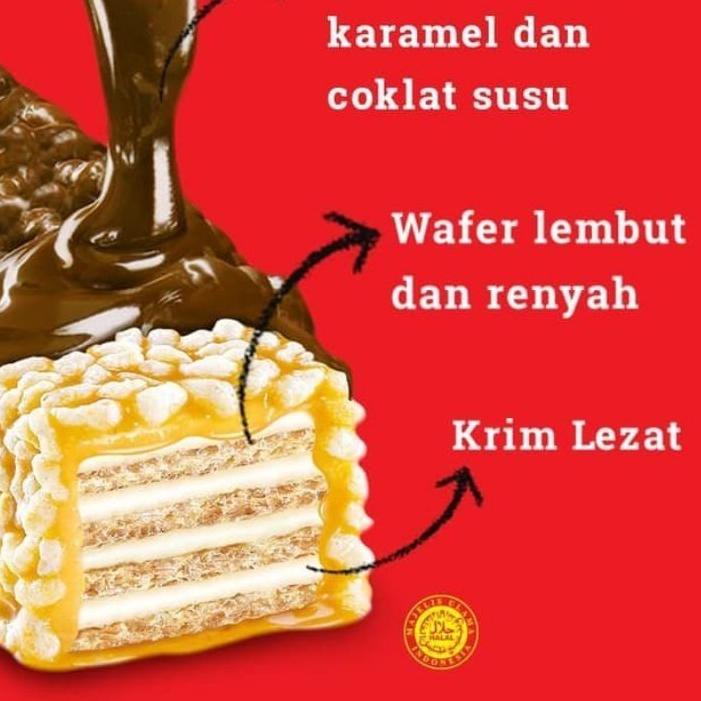 

↖ Beng Beng Extra Chocolate & Caramel Crispy Wafer - Netto 17 bks x 25 gr - 1 DUS ☸