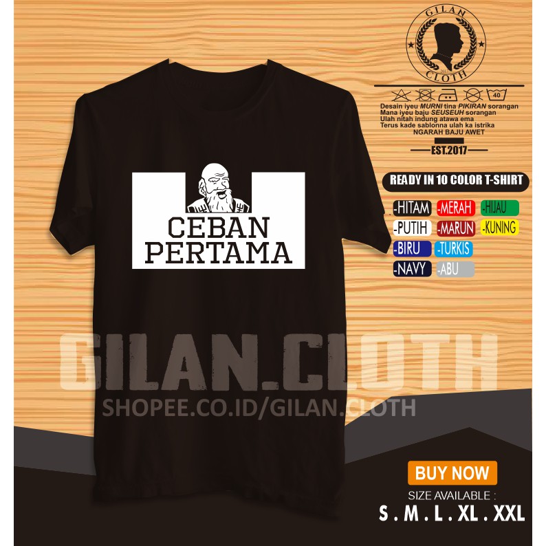 KAOS BAJU DISTRO CAP ORANG TUA CEBAN PERTAMA