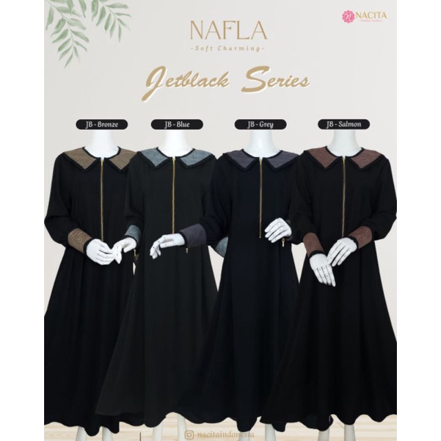 NAFLA GAMIS ONLY/ GAMIS JETBLACK/ BY Nacita