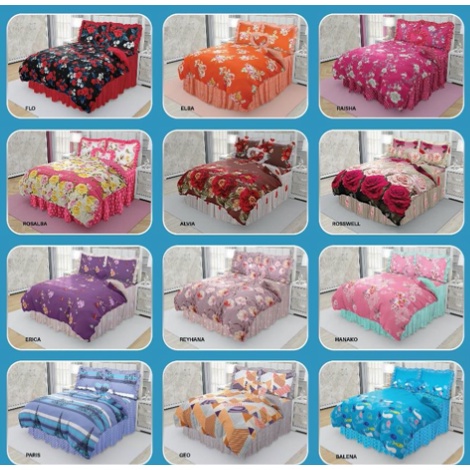 SPREI CALIFORNIA 180x200 MOTIF TERBARU (BISA COD) part 1